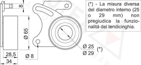 Autex 641453 - Натяжной ролик, зубчатый ремень ГРМ autosila-amz.com