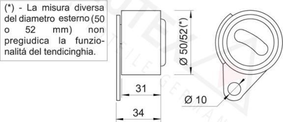 Autex 641315 - Натяжной ролик, зубчатый ремень ГРМ autosila-amz.com