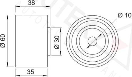 Autex 641257 - Направляющий ролик, зубчатый ремень ГРМ autosila-amz.com