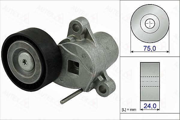 Autex 654993 - Натяжитель, поликлиновый ремень autosila-amz.com