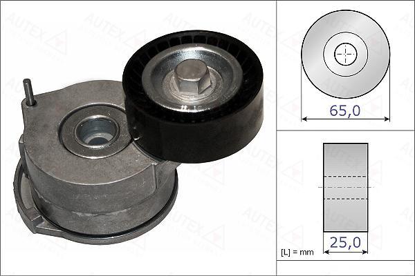 Autex 654905 - Натяжитель, поликлиновый ремень autosila-amz.com