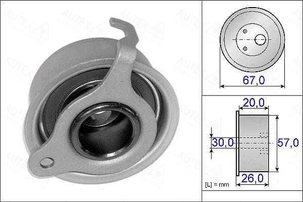 Autex 654923 - Натяжной ролик, зубчатый ремень ГРМ autosila-amz.com