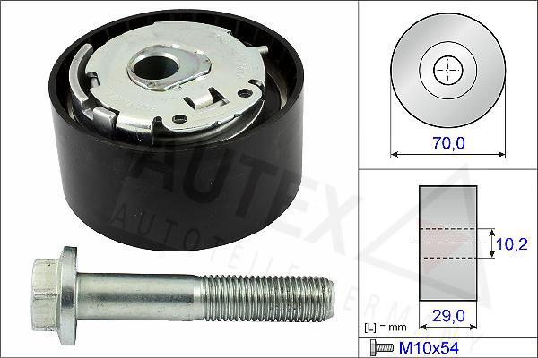 Autex 654698 - Натяжной ролик, зубчатый ремень ГРМ autosila-amz.com