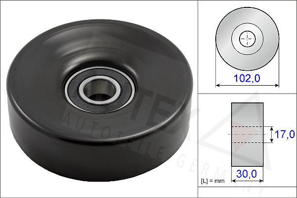 Autex 654697 - Ролик, поликлиновый ремень autosila-amz.com