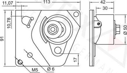 Autex 654184 - Натяжная планка, ремень ГРМ autosila-amz.com