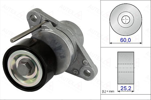 Autex 654896 - Натяжитель, поликлиновый ремень autosila-amz.com