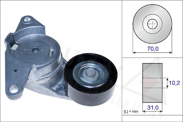 Autex 654847 - Натяжитель, поликлиновый ремень autosila-amz.com