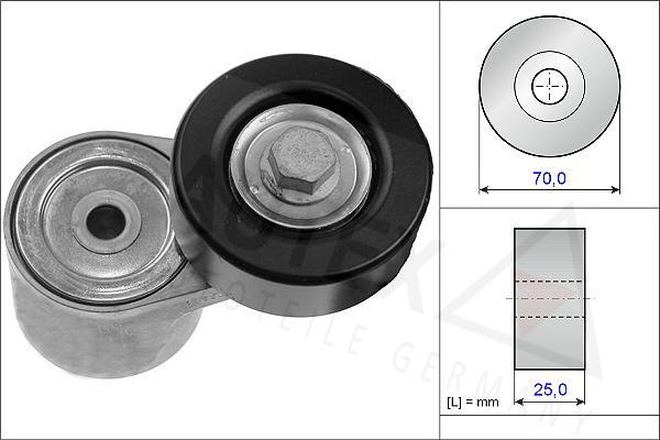 Autex 654850 - Натяжитель, поликлиновый ремень autosila-amz.com