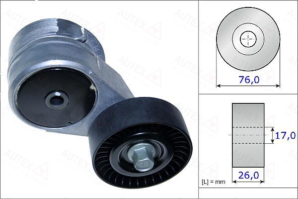 Autex 654869 - Натяжитель, поликлиновый ремень autosila-amz.com