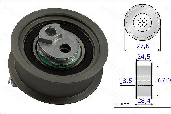 Autex 654865 - Натяжной ролик, зубчатый ремень ГРМ autosila-amz.com