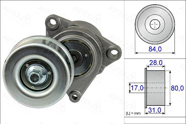 Autex 654868 - Натяжитель, поликлиновый ремень autosila-amz.com