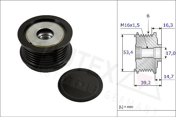 Autex 654819 - Шкив генератора, муфта autosila-amz.com