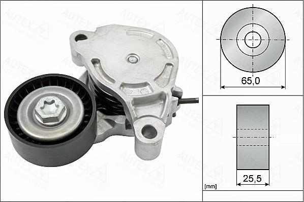 Autex 655159 - Натяжитель, поликлиновый ремень autosila-amz.com