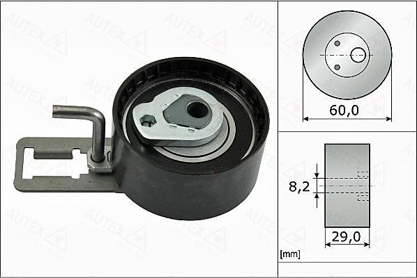 Autex 655150 - Натяжной ролик, зубчатый ремень ГРМ autosila-amz.com