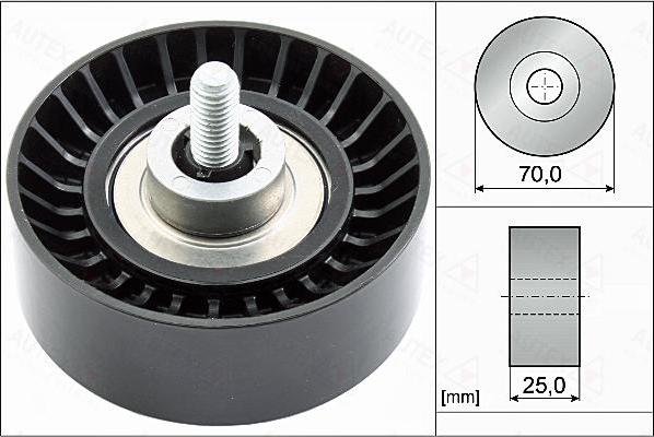 Autex 655113 - Ролик, поликлиновый ремень autosila-amz.com