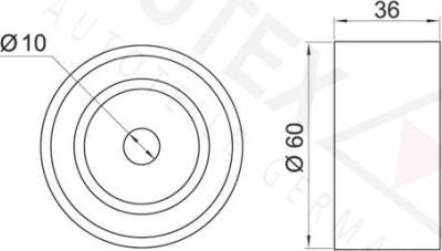 Autex 651649 - Направляющий ролик, зубчатый ремень ГРМ autosila-amz.com