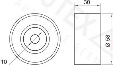 Autex 651651 - Направляющий ролик, зубчатый ремень ГРМ autosila-amz.com