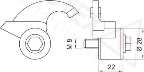 Autex 601289 - Натяжная планка, ремень ГРМ autosila-amz.com