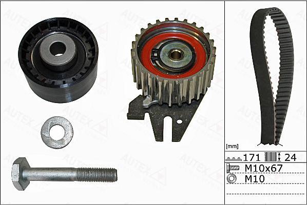 Autex 702914 - Комплект зубчатого ремня ГРМ autosila-amz.com