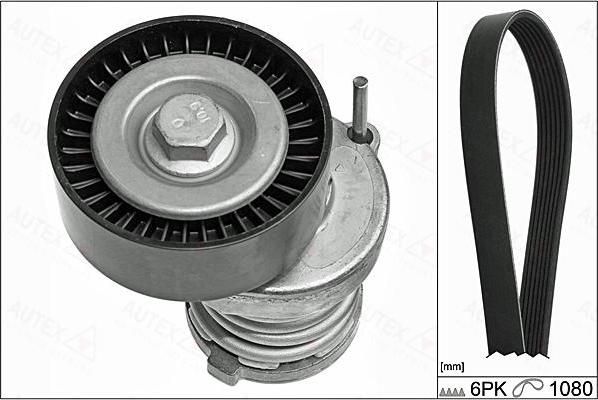 Autex 702883 - Поликлиновый ременный комплект autosila-amz.com