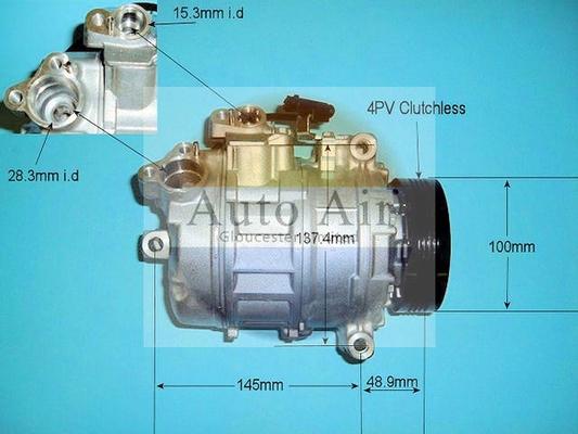 Auto Air Gloucester 14-9650P - Компрессор кондиционера autosila-amz.com