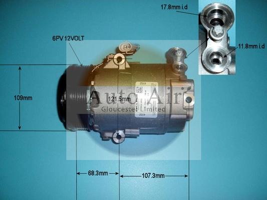 Auto Air Gloucester 14-9664 - Компрессор кондиционера autosila-amz.com