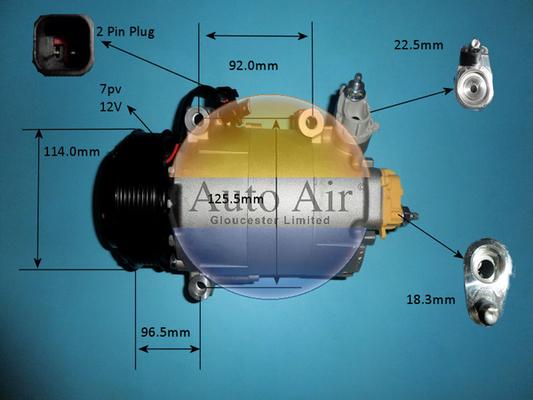 Auto Air Gloucester 14-9680P - Компрессор кондиционера autosila-amz.com