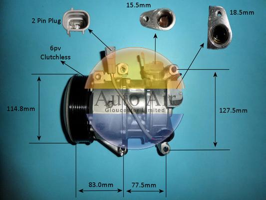 Auto Air Gloucester 14-9671 - Компрессор кондиционера autosila-amz.com