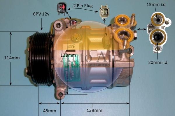 Auto Air Gloucester 14-9795 - Компрессор кондиционера autosila-amz.com