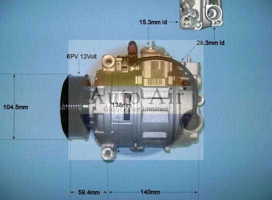 Auto Air Gloucester 14-9741 - Компрессор кондиционера autosila-amz.com