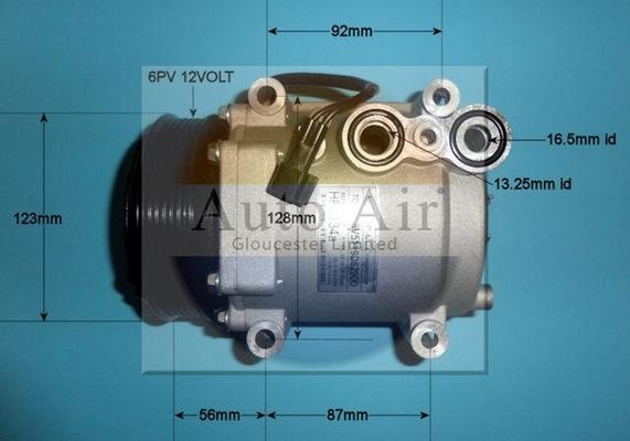 Auto Air Gloucester 14-9758P - Компрессор кондиционера autosila-amz.com