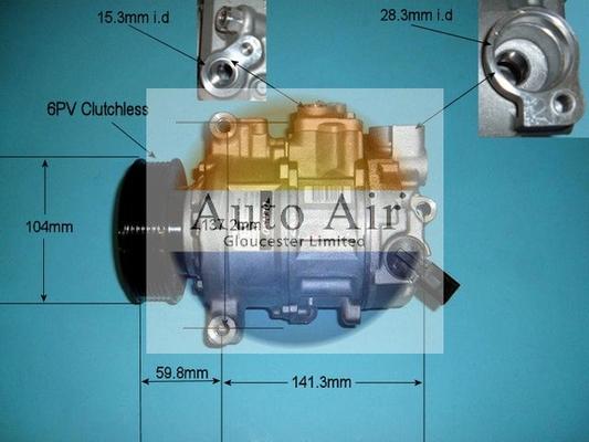 Auto Air Gloucester 14-9703 - Компрессор кондиционера autosila-amz.com