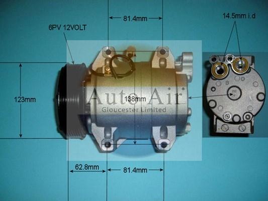 Auto Air Gloucester 14-9702P - Компрессор кондиционера autosila-amz.com