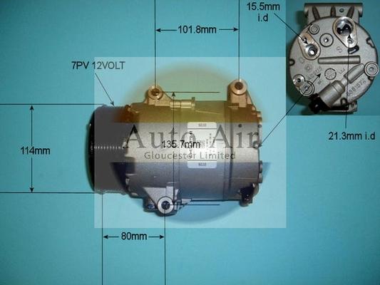 Auto Air Gloucester 14-9736 - Компрессор кондиционера autosila-amz.com