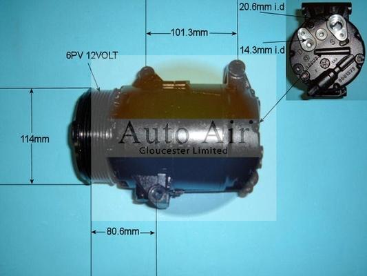 Auto Air Gloucester 14-9720R - Компрессор кондиционера autosila-amz.com