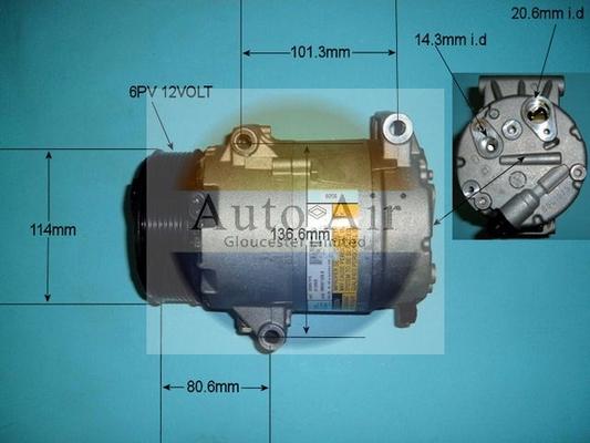 Auto Air Gloucester 14-9720 - Компрессор кондиционера autosila-amz.com