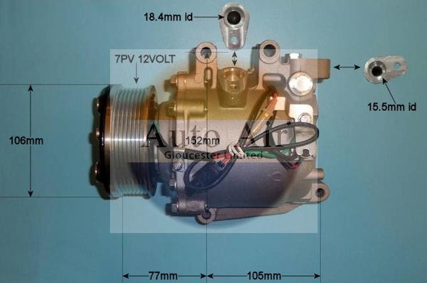 Auto Air Gloucester 14-4903P - Компрессор кондиционера autosila-amz.com