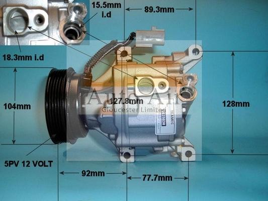 Auto Air Gloucester 14-4395R - Компрессор кондиционера autosila-amz.com