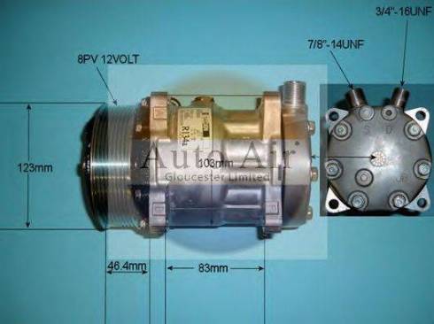 Auto Air Gloucester 14-4711 - Компрессор кондиционера autosila-amz.com