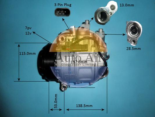 Auto Air Gloucester 14-5974p - Компрессор кондиционера autosila-amz.com