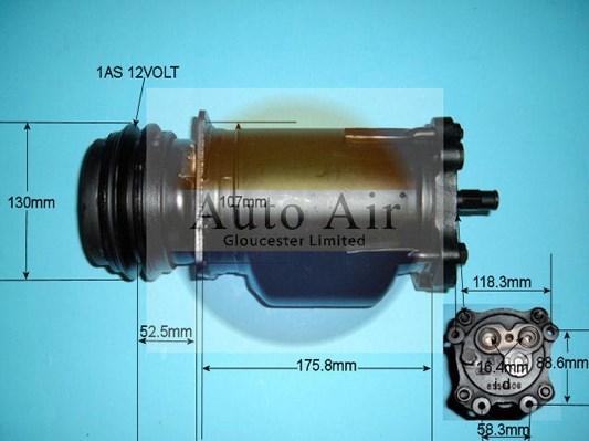 Auto Air Gloucester 14-5007R - Компрессор кондиционера autosila-amz.com