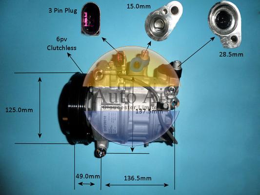 Auto Air Gloucester 14-5345 - Компрессор кондиционера autosila-amz.com