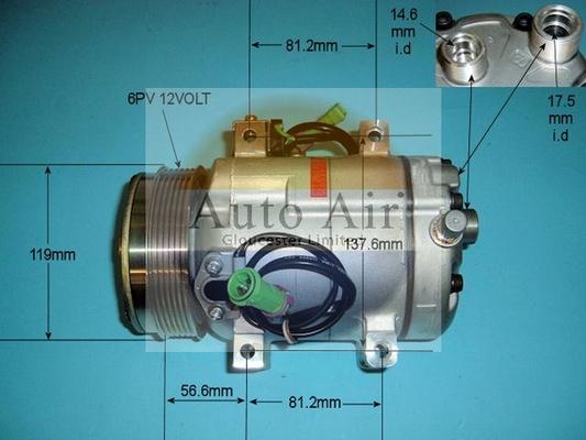 Auto Air Gloucester 14-6249 - Компрессор кондиционера autosila-amz.com