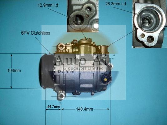 Auto Air Gloucester 14-6201P - Компрессор кондиционера autosila-amz.com