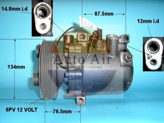 Auto Air Gloucester 14-0454R - Компрессор кондиционера autosila-amz.com