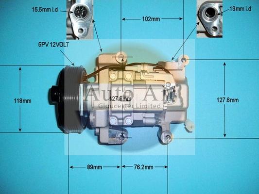 Auto Air Gloucester 14-0086 - Компрессор кондиционера autosila-amz.com