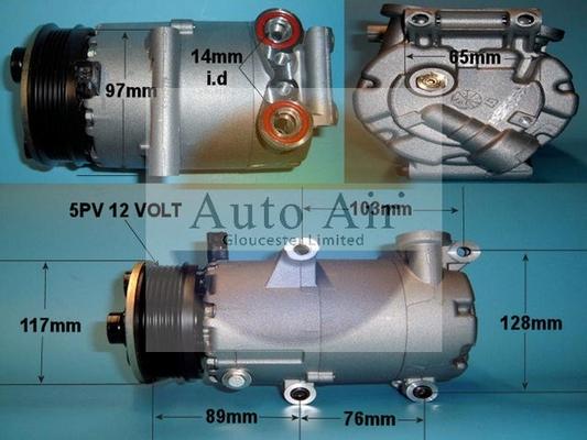 Auto Air Gloucester 14-0082 - Компрессор кондиционера autosila-amz.com