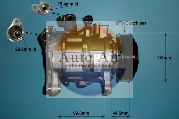 Auto Air Gloucester 14-0191 - Компрессор кондиционера autosila-amz.com