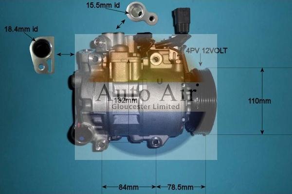 Auto Air Gloucester 14-0192 - Компрессор кондиционера autosila-amz.com