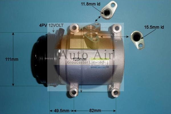 Auto Air Gloucester 14-0189 - Компрессор кондиционера autosila-amz.com